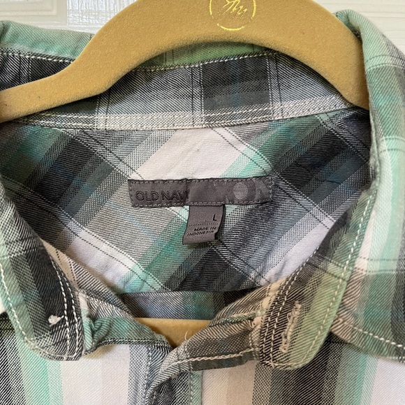 OLD DOMINION Plaid Cotton LS Shirt - Large - Picture 4 of 4